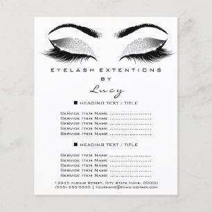 Grimers Glitter Schoonheid Prijs Zwart Wit Flyer