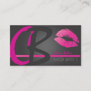 Grimers, Monogram, hete roze lippen Visitekaartje