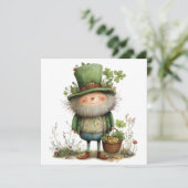 Grimlachepot met St. Patrick's Dag Kaart (Staand voorkant)