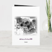 Grimm Gothic Halloween Greetings Kaart (Achterkant)