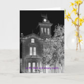 Grimm Gothic Halloween Greetings Kaart (Gele Bloem)