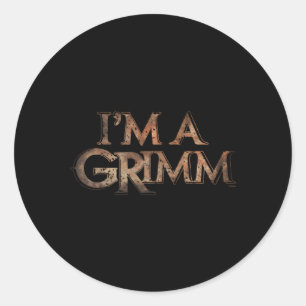 Grimm Ik ben een Grimm Ronde Sticker