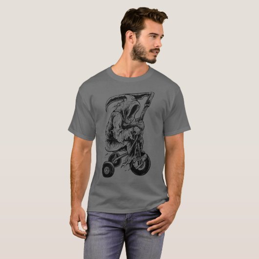 Grimm Reaper Biker T-shirt (Voorkant volledig)