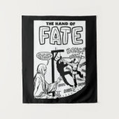 Grimm Reaper Man Holding Back time Stripkunst Wandkleed (Voorkant)