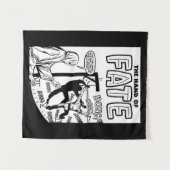 Grimm Reaper Man Holding Back time Stripkunst Wandkleed (Voorkant (horizontaal))