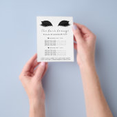 Grimmer Beauty Salon Flyer Zwart Wit (Hand)