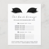 Grimmer Beauty Salon Flyer Zwart Wit (Voorkant)