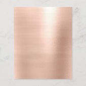 Grimmer Beauty Salon Goud Glitter Flyer Roze (Achterkant)