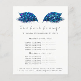 Grimmer Beauty Salon Witte Flyer Blauw Marine