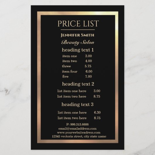 Grimmer Black Goud Frame flyer (Voorkant)