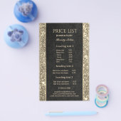 Grimmer Black Goud Glitter flyer (Enkel)