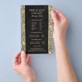 Grimmer Black Goud Glitter flyer (Hand)