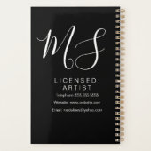 Grimmer Feminine Lijn Kunst Vrouw Hand Getekend Planner (Achterkant)
