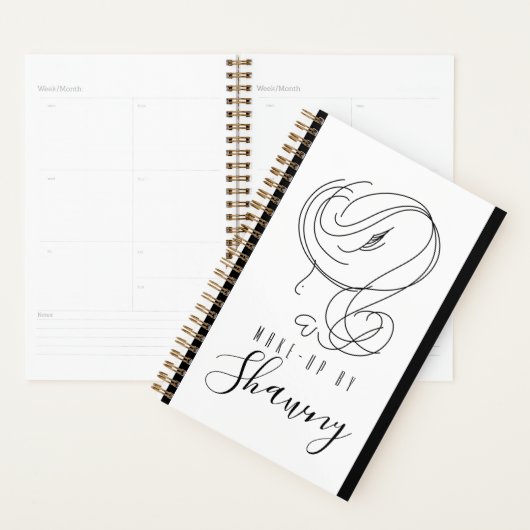 Grimmer Feminine Lijn Kunst Vrouw Hand Getekend Planner (Display)