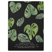 Grimmer Jungle Groene Waterverf Monstera Klembord (Achterkant)