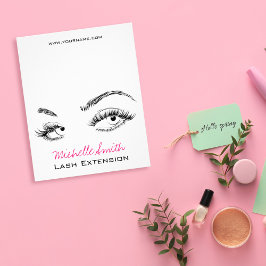 Grimmer Lashes Wenkbrauwen Zwart en Wit Eenvoudig Flyer