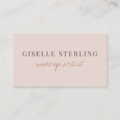 Grimmer QR-code Roze Blush Visitekaartje (Voorkant)
