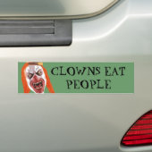 Grimmige Clown Bumpersticker (Op auto)