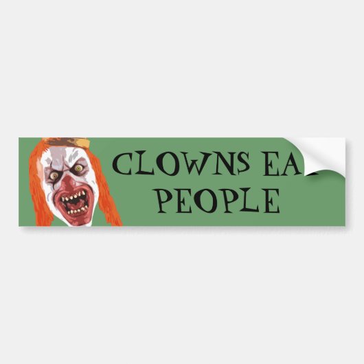 Grimmige Clown Bumpersticker (Voorkant)