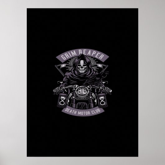 grimmige doodsclub poster (Voorkant)