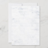 Grimmige gotische bloemenkrans, marineblauw en blo kaart (Achterkant)