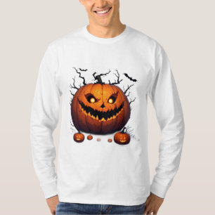 Grimmige Jack O Lantern Pompoen Halloween Nacht 🎃 T-shirt