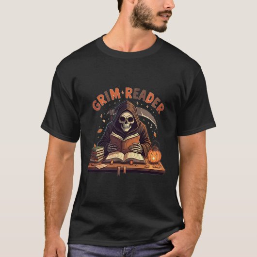 grimmige lezer t-shirt (Voorkant)