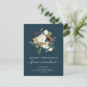 grimmige mededeling over " vrolijke kerstmis " briefkaart (Staand voorkant)