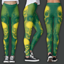 Grimmige Schedel | Geel & Groen