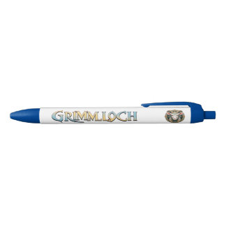 Grimmloch Geit Embleem Fantasy RPG Blauwe Inkt Pen