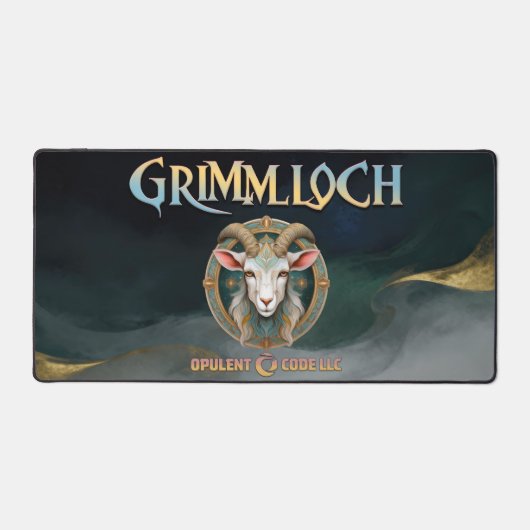 Grimmloch Geit Embleem Fantasy RPG Bureaumat (Voorkant)