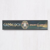 Grimmloch Geit Embleem Fantasy RPG Deurbordje (Voorkant)