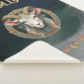 Grimmloch Geit Embleem Fantasy RPG Enkelzijdig Sherpa Deken (3/4)
