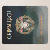 Grimmloch Geit Embleem Fantasy RPG Enkelzijdig Sherpa Deken (Voorkant (horizontaal))