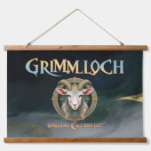 Grimmloch Geit Embleem Fantasy RPG Hangend Wandkleed (Voorkant)