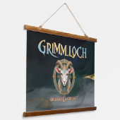 Grimmloch Geit Embleem Fantasy RPG Hangend Wandkleed (Gebogen)