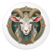 Grimmloch Geit Embleem Fantasy RPG Keramische Knop (Voorkant)