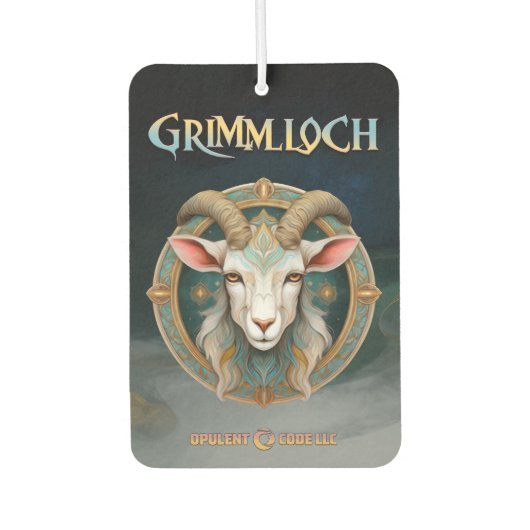 Grimmloch Geit Embleem Fantasy RPG Luchtverfrisser (Voorkant)