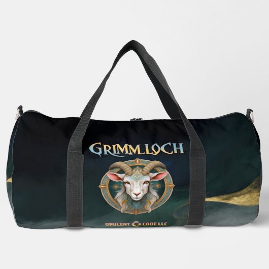 Grimmloch Geit Embleem Fantasy RPG Plunjezak (Voorkant)