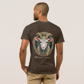 Grimmloch Geit Embleem Fantasy RPG T-shirt (Achterkant volledig)