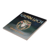 Grimmloch Geit Embleem Fantasy RPG Tegeltje (Zijkant)