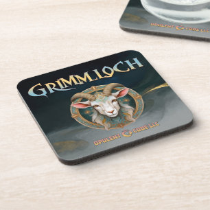 Grimmloch Geitembleem Fantasy RPG Bier Onderzetter