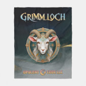 Grimmloch Geitembleem Fantasy RPG Fleece Deken (Voorkant)