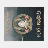 Grimmloch Geitembleem Fantasy RPG Fleece Deken (Voorkant (Horizontaal))
