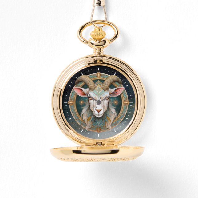 Grimmloch Geitembleem Fantasy RPG Horloge (Voorkant)