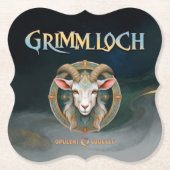 Grimmloch Geitembleem Fantasy RPG Kartonnen Onderzetters (Voorkant)