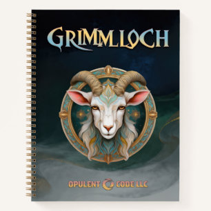 Grimmloch Geitembleem Fantasy RPG Notitieboek