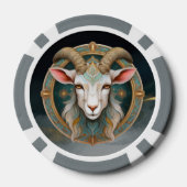 Grimmloch Geitembleem Fantasy RPG Poker Chips (Achterkant)
