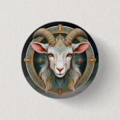 Grimmloch Geitembleem Fantasy RPG Ronde Button 3,2 Cm (Voorkant)