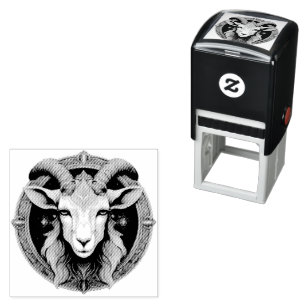 Grimmloch Geitembleem Fantasy RPG Zelfinktende Stempel
